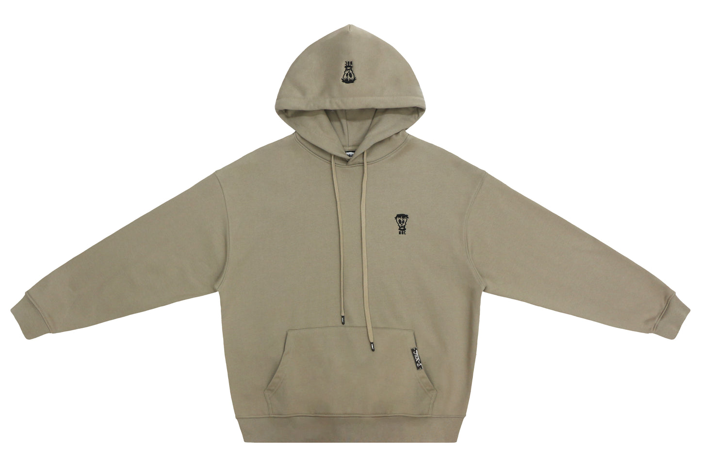 Nothing But Comfort French Terry Oversized Hoodie - Khaki