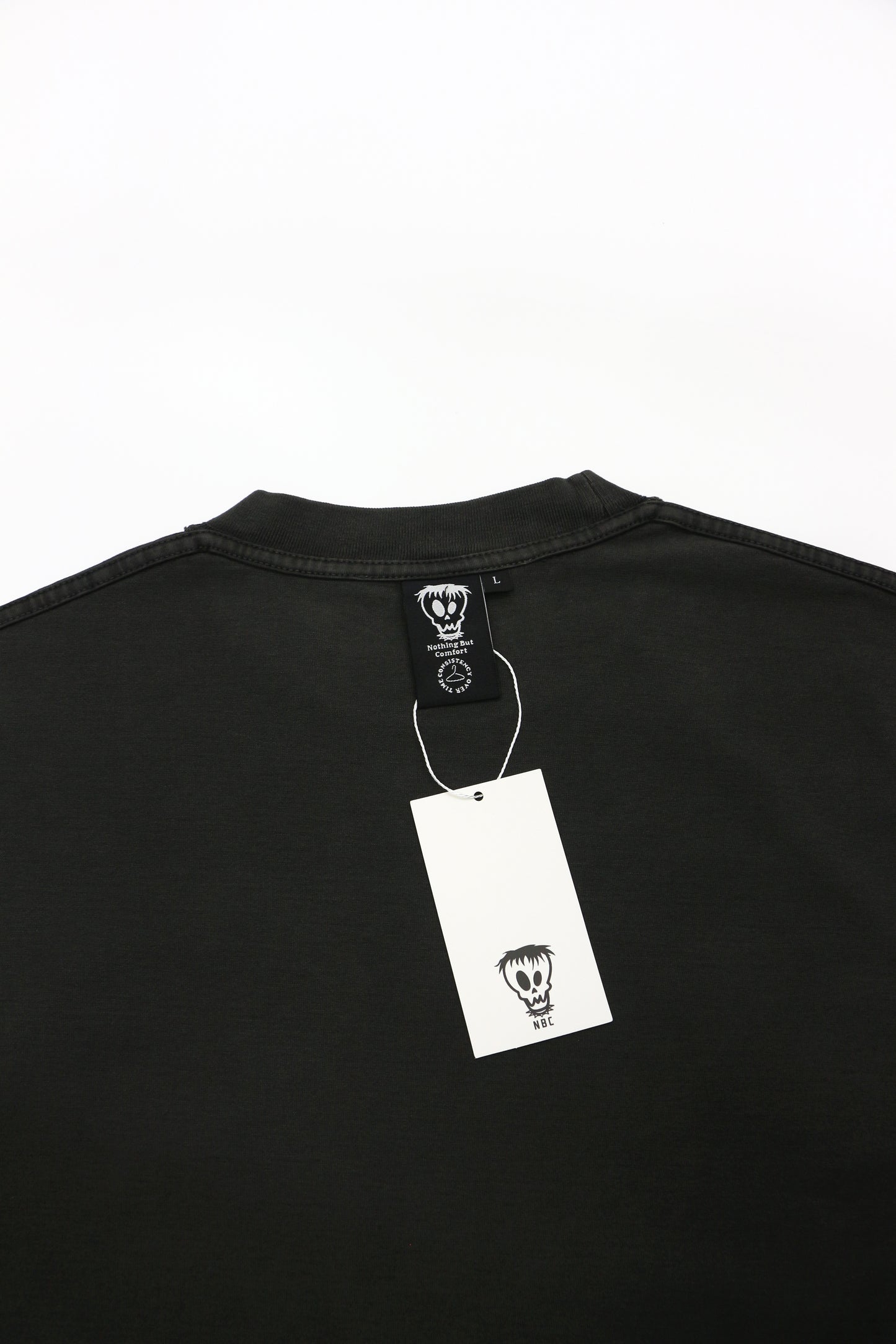 Nothing But Comfort French Terry Dark Gray Vintage Wash Tee