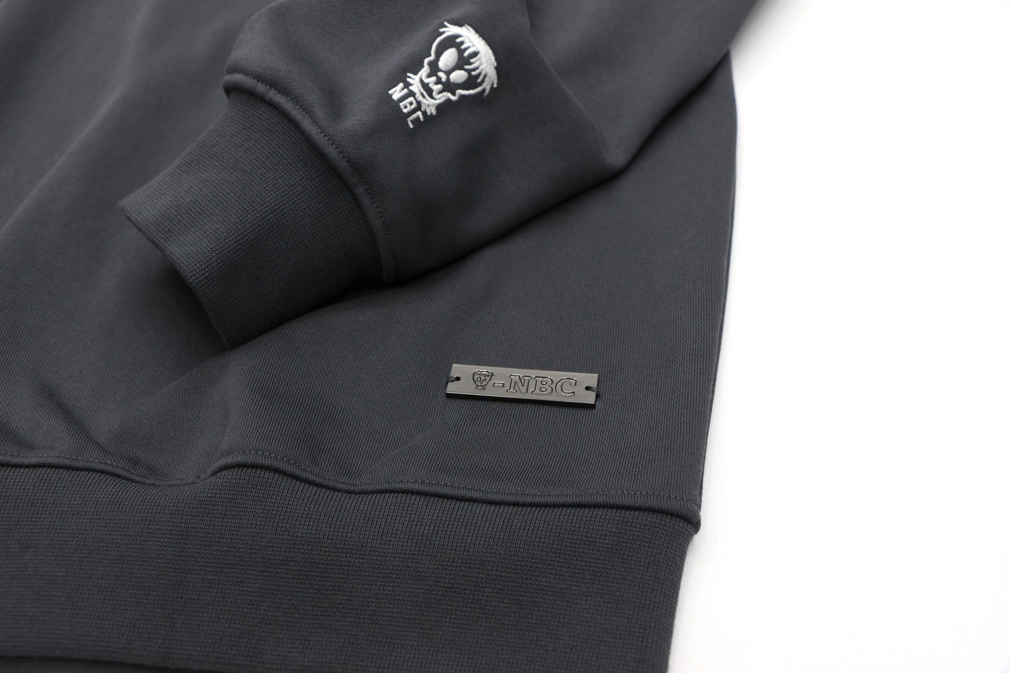 Nothing But Comfort Oversized French Terry Crew Neck - Charcoal Grey