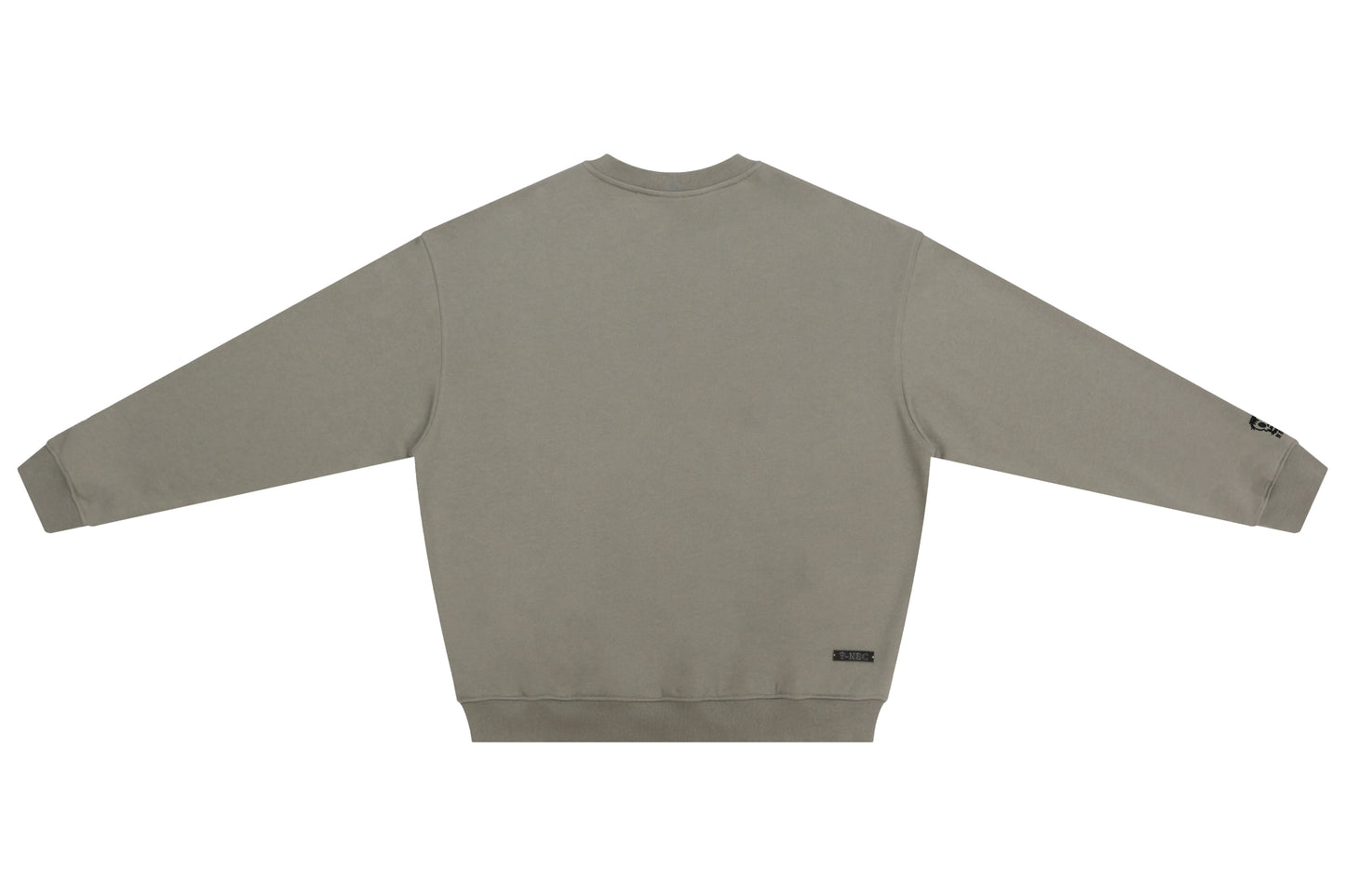 Nothing But Comfort Oversized French Terry Crew Neck Khaki