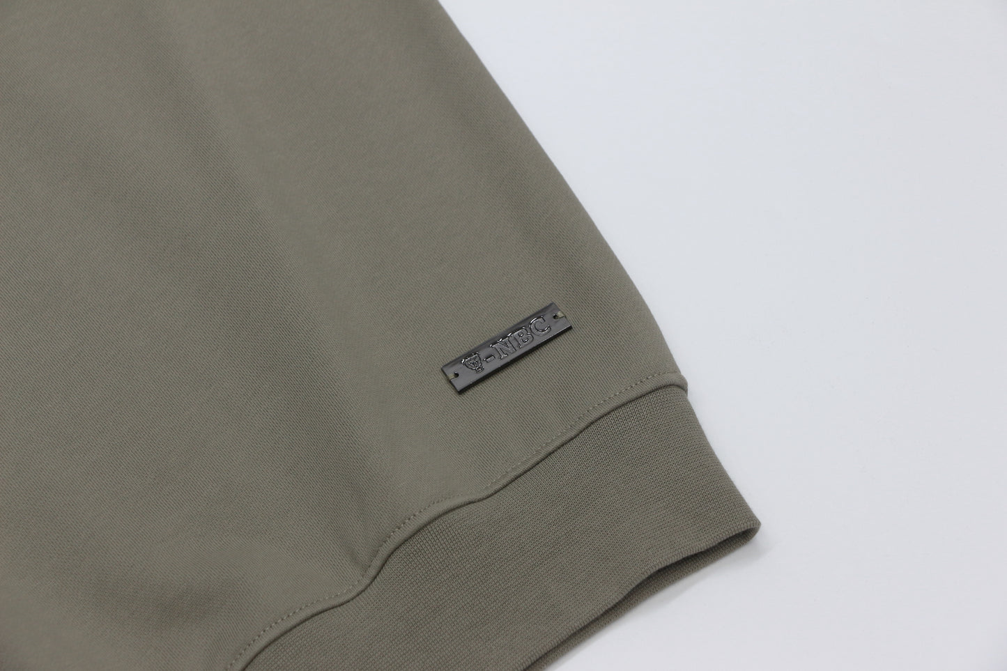 Nothing But Comfort Oversized French Terry Crew Neck Khaki