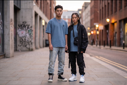 Nothing But Comfort French Terry Blue Vintage Wash Tee