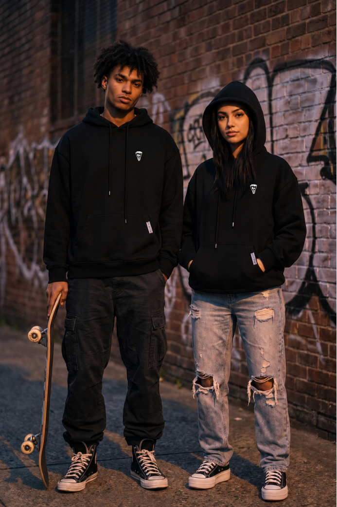 Nothing But Comfort French Terry Oversized Hoodie - Black