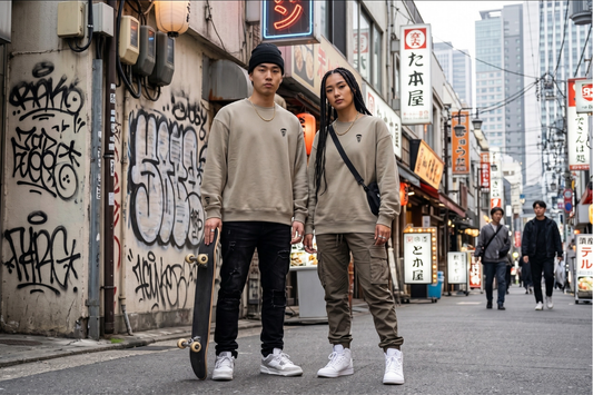 Nothing But Comfort Oversized French Terry Crew Neck Khaki