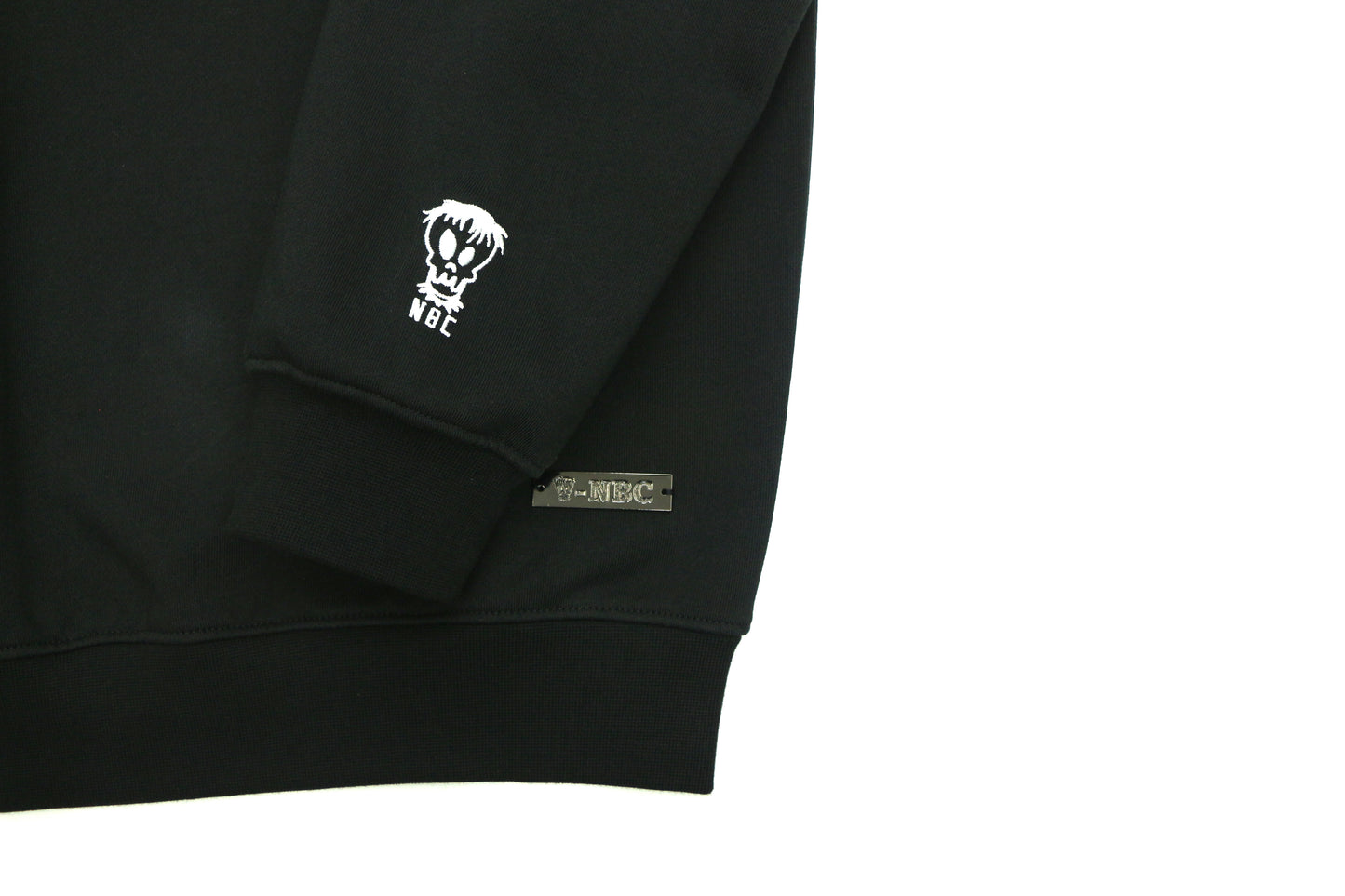 Nothing But Comfort Oversized French Terry Crew Neck - Black