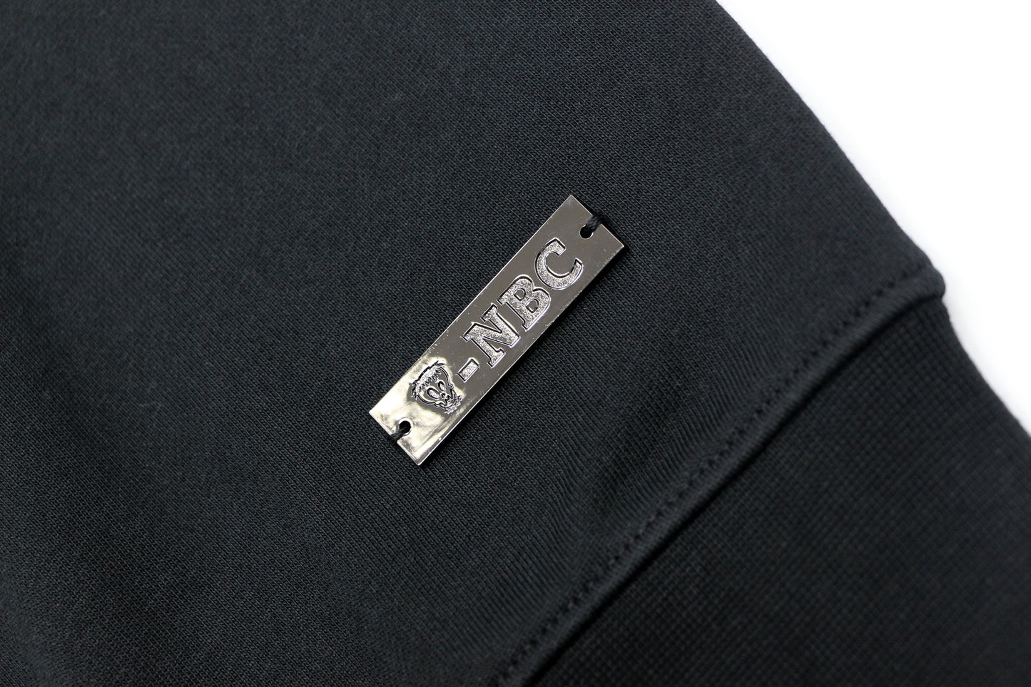 Nothing But Comfort Oversized French Terry Crew Neck - Black